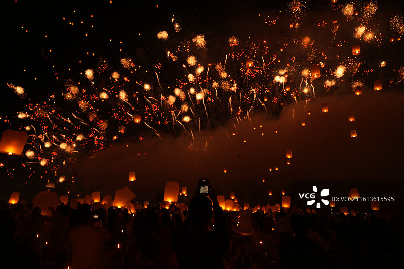 2026清迈天灯节图片素材