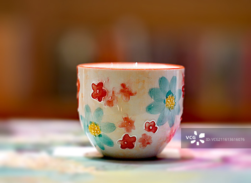 茶杯 嵌花瓷茶杯图片素材