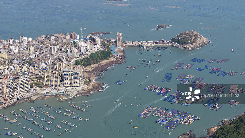 福建连江：“海上牧场”耕海忙图片素材