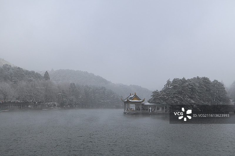 庐山雪后雾凇图片素材