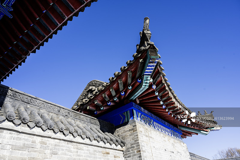 五大连池风景区钟灵禅寺建筑特写图片素材