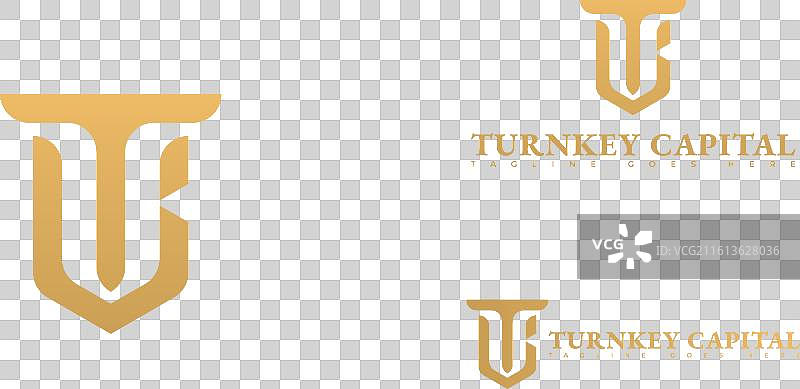 金色字母 TC 或 CT 的抽象设计图片素材