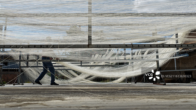 福建闽侯：丝丝线面“拉”响乡村振兴曲图片素材