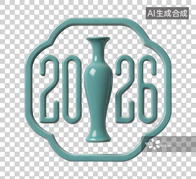 【AI数字艺术】2026 马年青瓷中式数字装饰素材图片素材