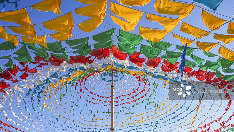 内蒙古乌兰察布乌兰哈达火山大经幡图片素材