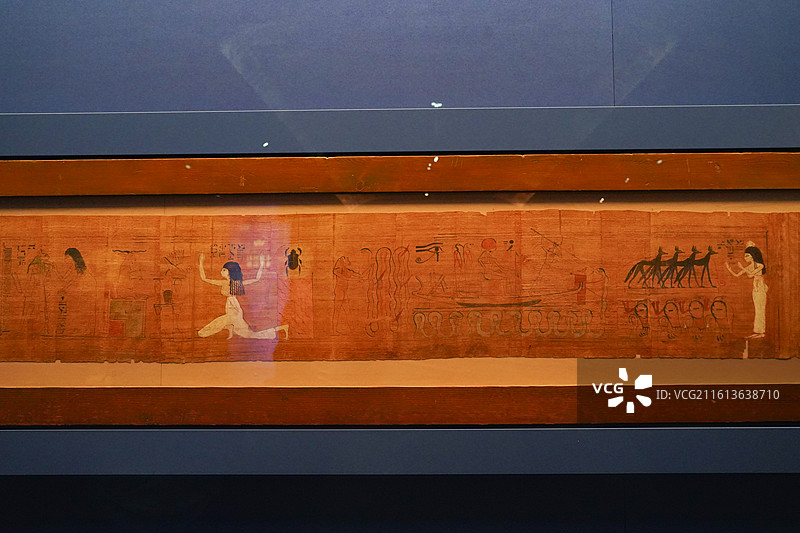 埃及国家博物馆藏莎草纸亡灵书图片素材