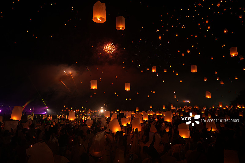 2026清迈天灯节图片素材