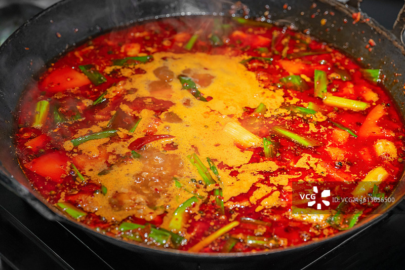 贵州特色美食 红酸汤 豆豉火锅 炒料火锅 产业 文旅图片素材