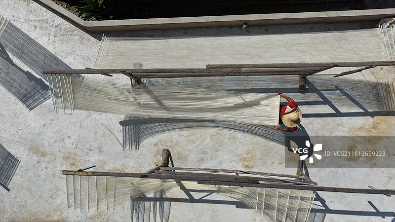 福建闽侯：丝丝线面“拉”响乡村振兴曲图片素材