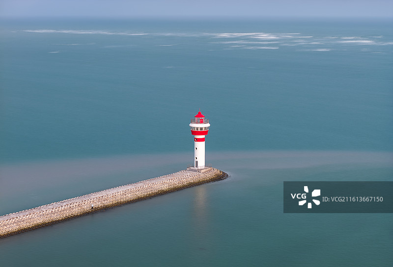 谭门渔港灯塔图片素材