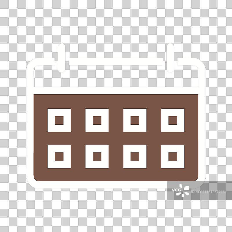 日历日程图标符号现代图像图片素材