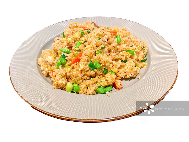 家常扬州炒饭白底图图片素材