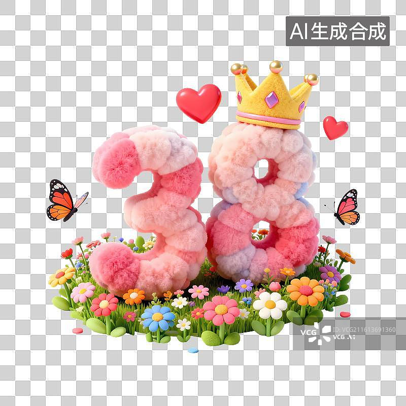 【AI数字艺术】妇女节节日插画图片素材