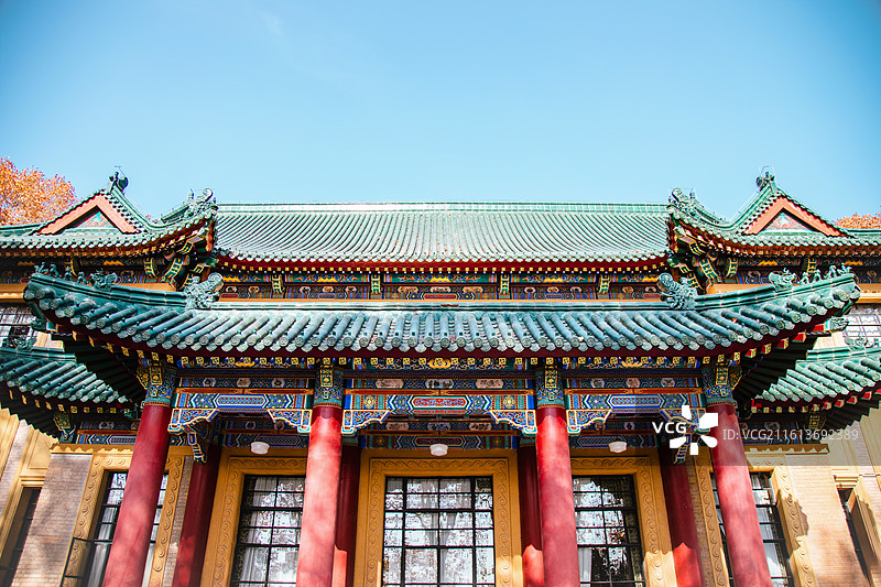 江苏南京钟山风景名胜区美龄宫建筑景观图片素材