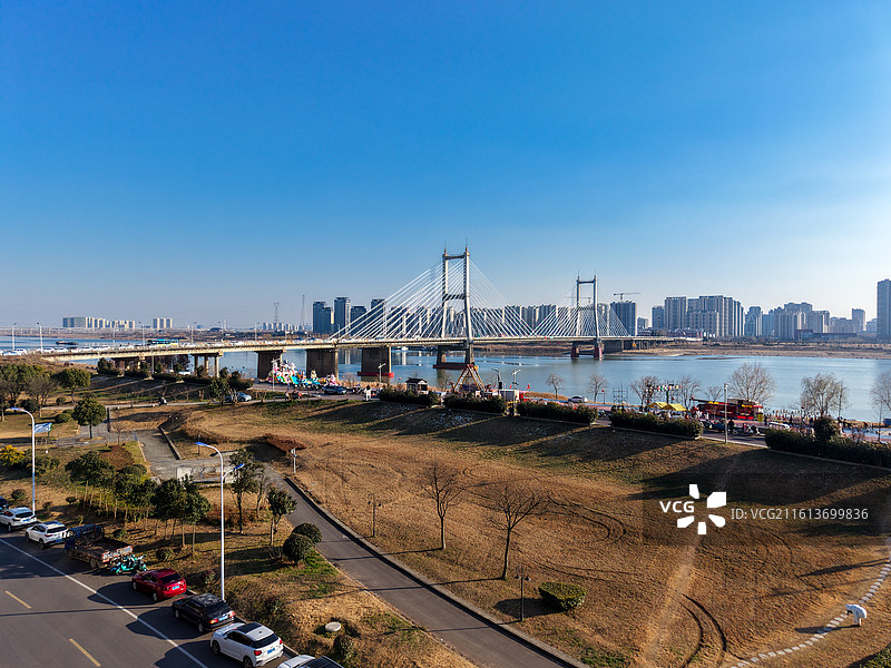 蚌埠解放路淮河大桥风景图片素材