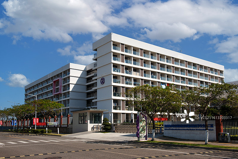 海南陵水，黎安教育创新试验区的学生生活区。图片素材