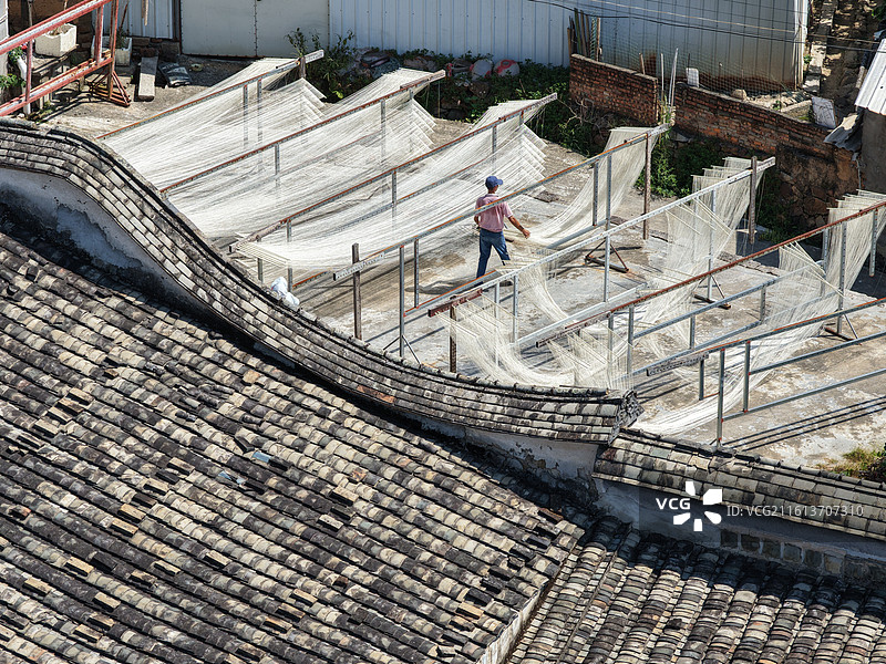 福建闽侯：丝丝线面“拉”响乡村振兴曲图片素材