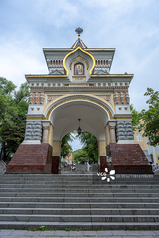 俄罗斯符拉迪沃斯托克凯旋门图片素材