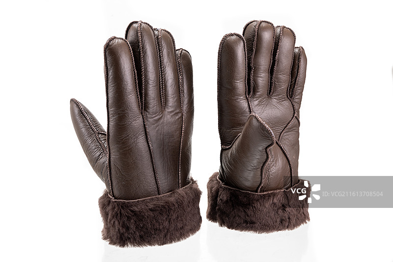 羊皮手套白底图图片素材