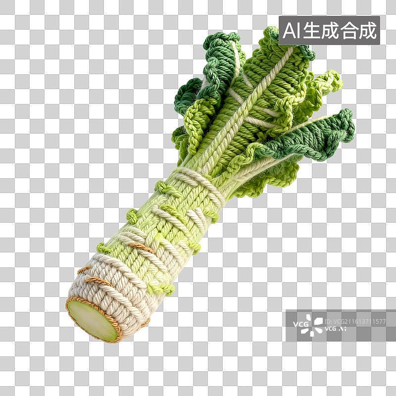 【AI数字艺术】手工钩织蔬菜模型摆件图片素材