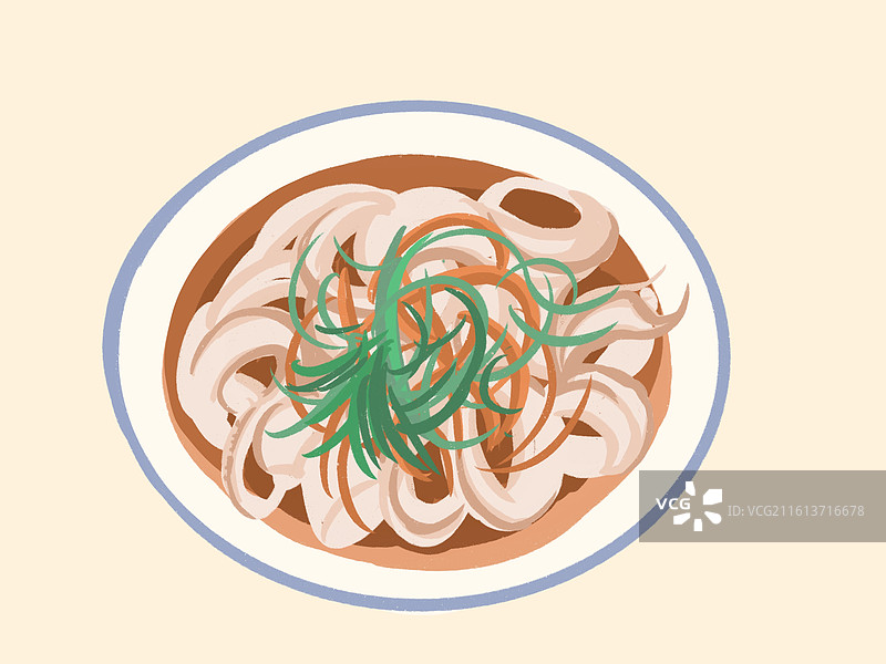 白灼鱿鱼图片素材