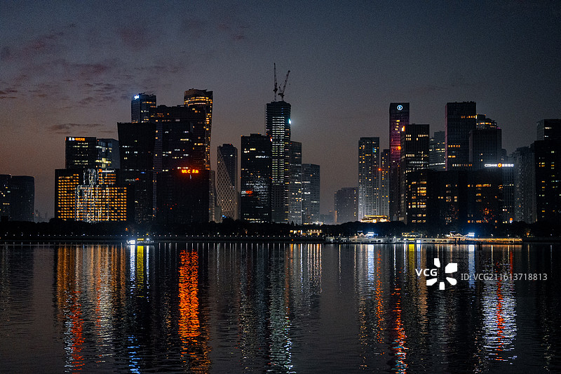 浙江杭州 钱江新城 钱塘江 风光 都市 经济 发展 社会 长三角 未来图片素材