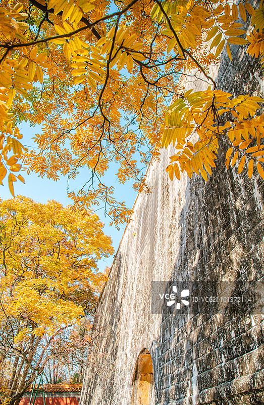 江苏南京钟山风景名胜区明孝陵方城明楼图片素材