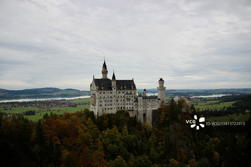 德国巴伐利亚州地标建筑童话城堡新天鹅堡图片素材