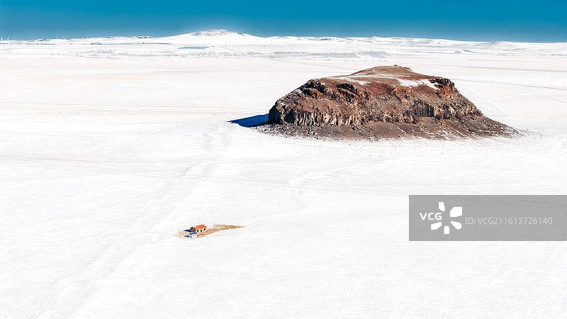 达里诺尔火山群，蒙古草原图片素材
