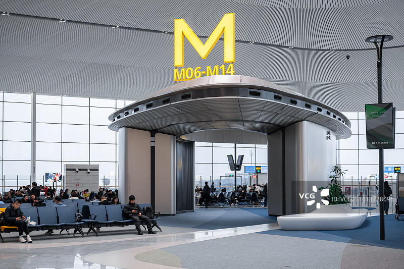 重庆江北国际机场T3B航站楼候机区图片素材