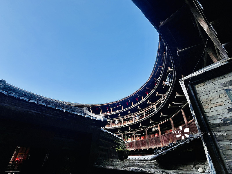 漳州市福建土楼南靖云水谣景区图片素材