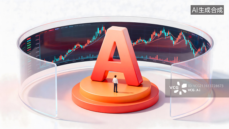 【AI数字艺术】股市 A股图片素材