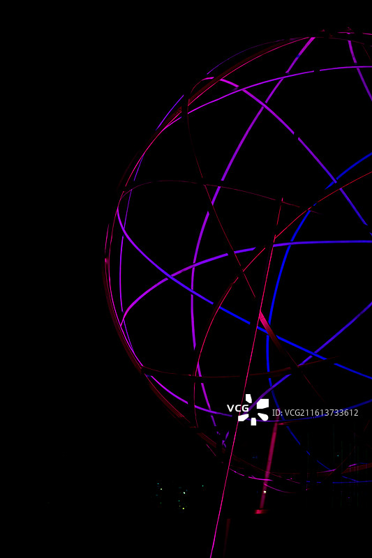 成都市天府艺术公园 夜景图片素材