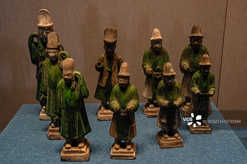明代 秈陶立俑1组 浙江大学藏图片素材