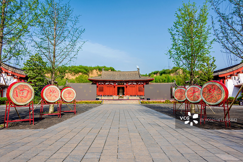 中国河南郑州巩义杜甫故里文化园图片素材