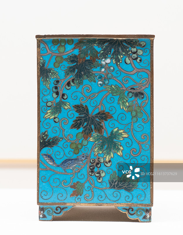 上海博物馆张宗宪捐赠景泰蓝特展文物图片素材