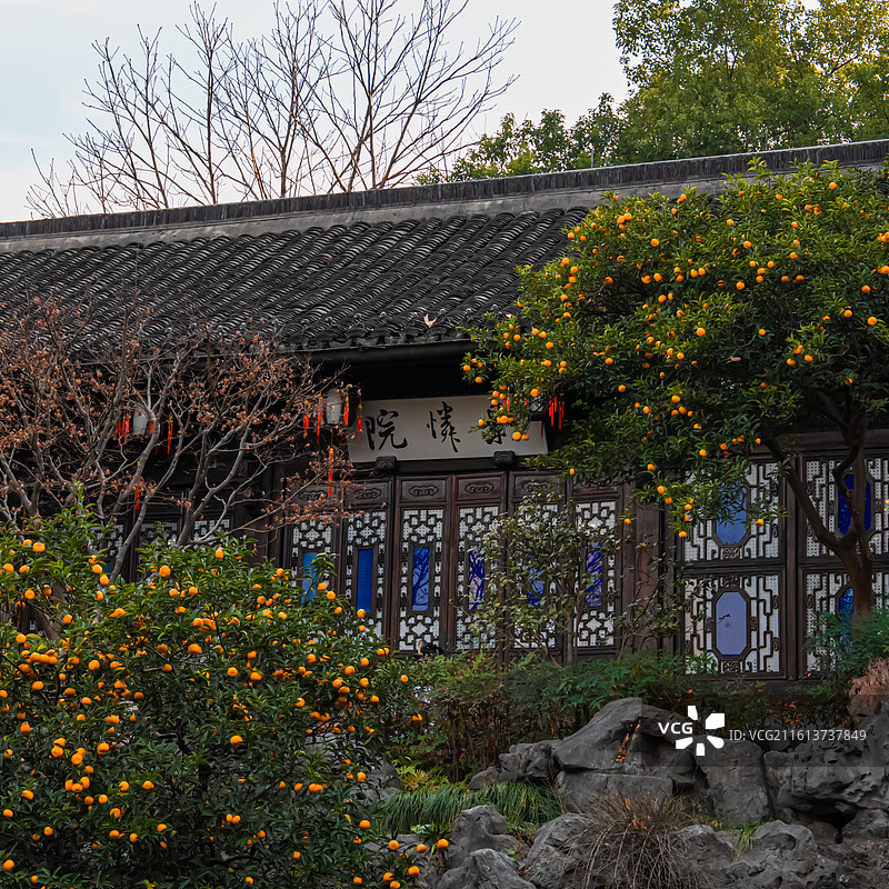 胡雪岩故居 芝园 江南园林 古典园林 杭州古建筑 中式建筑图片素材