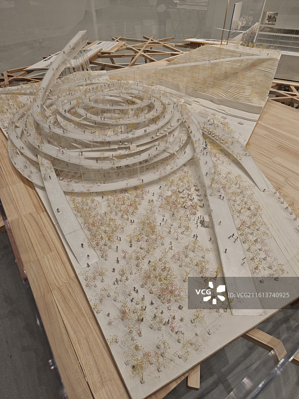 日本建筑展建筑师模型展览图片素材