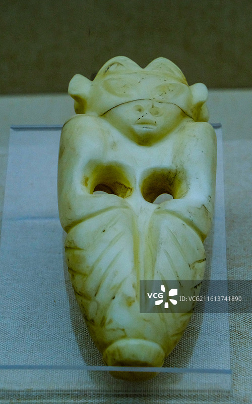 中国海南省三亚市三亚山海贝文化博物馆藏品 ，史前文明，砗磲制品， 砗磲礼器，祭祀用品，图片素材