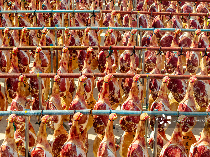 金华火腿晾晒图片素材