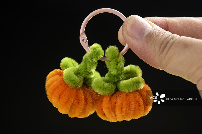 毛绒南瓜挂件图片素材