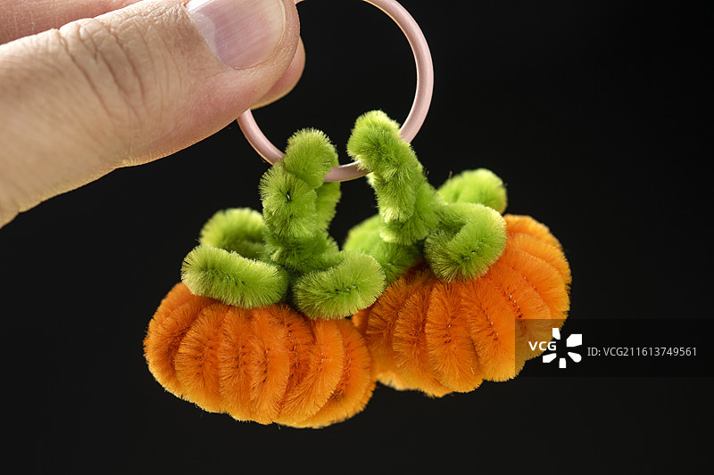 毛绒南瓜挂件图片素材