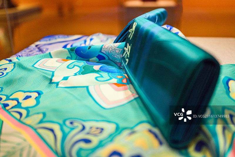 中国工艺美术馆传统服饰刺绣工艺布艺图片素材