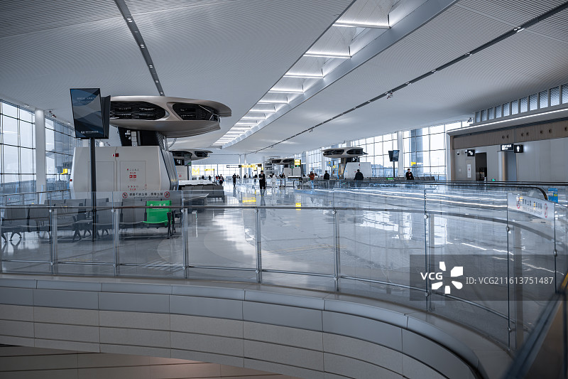 重庆江北国际机场T3B航站楼候机区图片素材