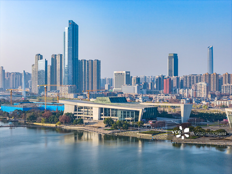 武汉琴台大剧院 武汉美术馆 月湖 汉阳图片素材