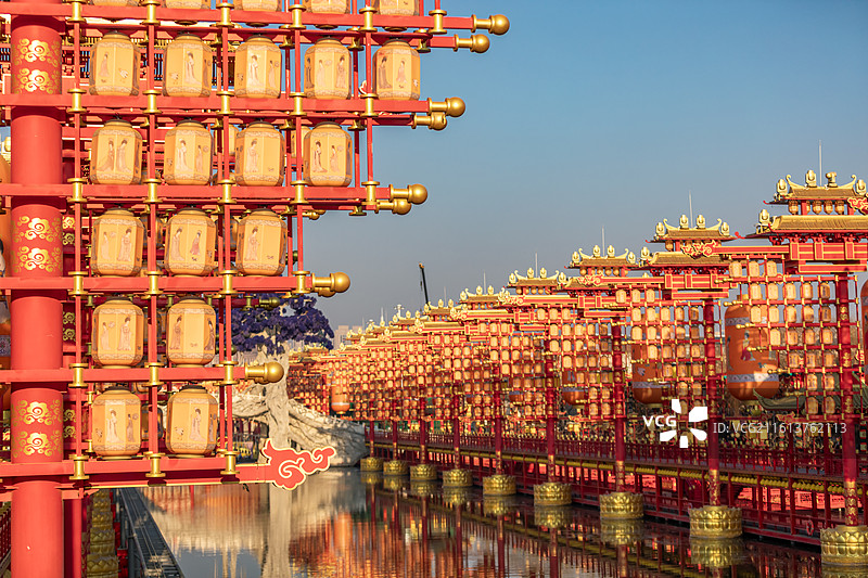 唐山河头老街，年俗非遗文化古街，新年，中国元素图片素材