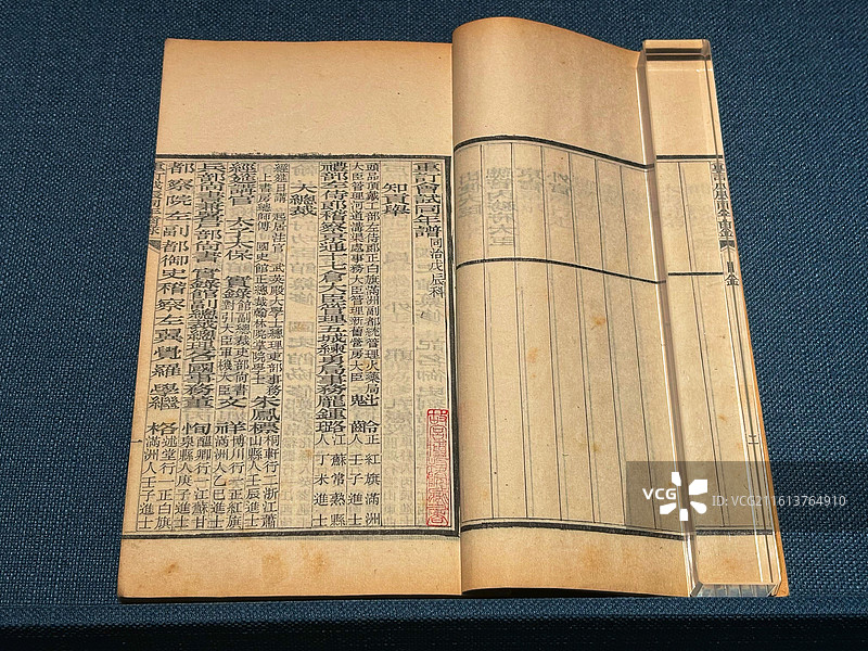 故宫博物院藏清同年齿录图片素材