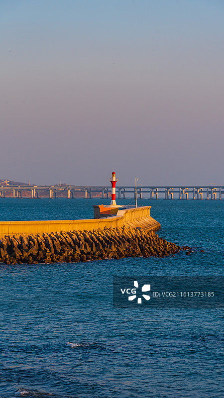 大连星海公园&灯塔图片素材