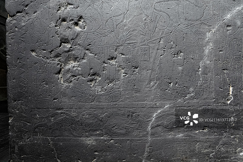 北寨汉墓 中室北壁画像 鸿门宴 沂南汉墓博物馆图片素材