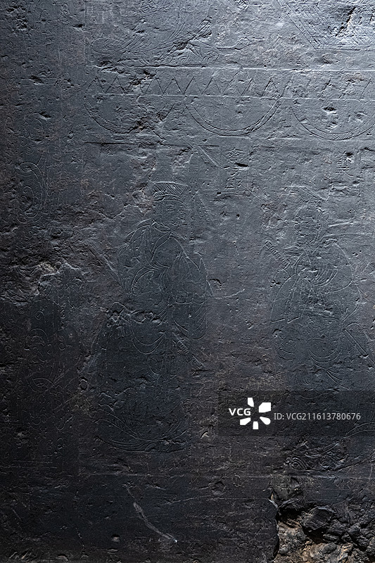 北寨汉墓 中室南壁画像 齐侍郎 苏武 管叔 沂南汉墓博物馆图片素材